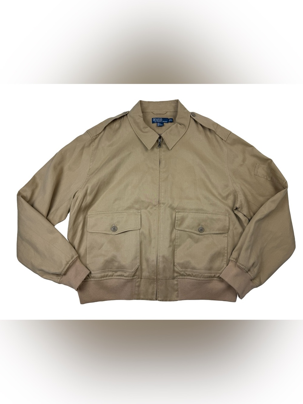 Polo by Ralph Lauren Khaki/Tan Bomber Jacket